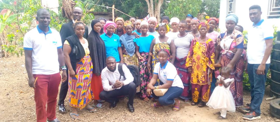 Capacity building of cross women led SMEs in Kambia District under the PERSIF project funded by AfDB.